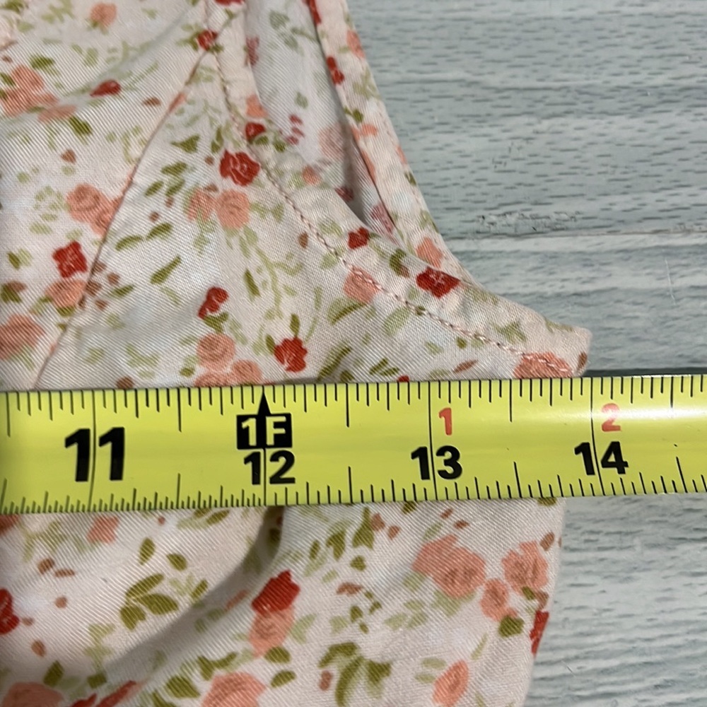 Obey Floral Cutout Mini Dress Ivory Beige Romantic Summer Mini Dress Size Small - Picture 9 of 10